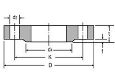 DIN2501 Stainless Steel Interface Flange, 2 Inch, 150LB - Landee Flange